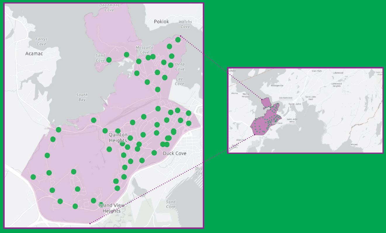 A map of the West Flex Zone