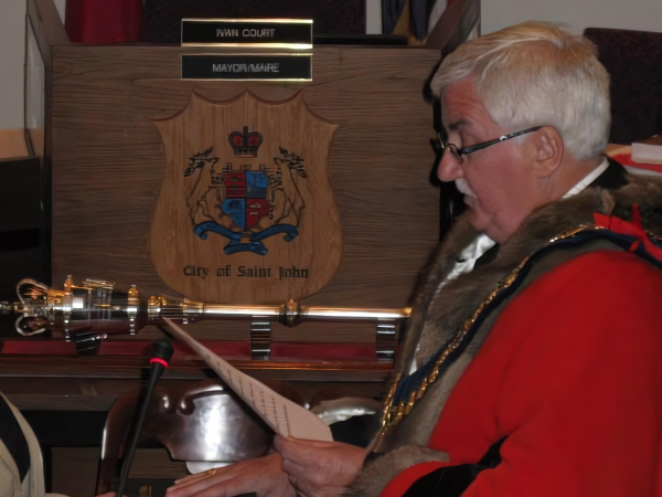 Ivan Court at his swearing in ceremony in 2008