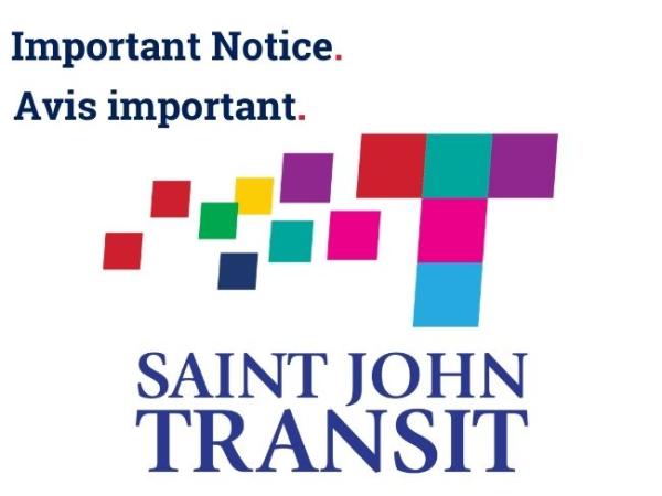 Important Notice Saint John Transit