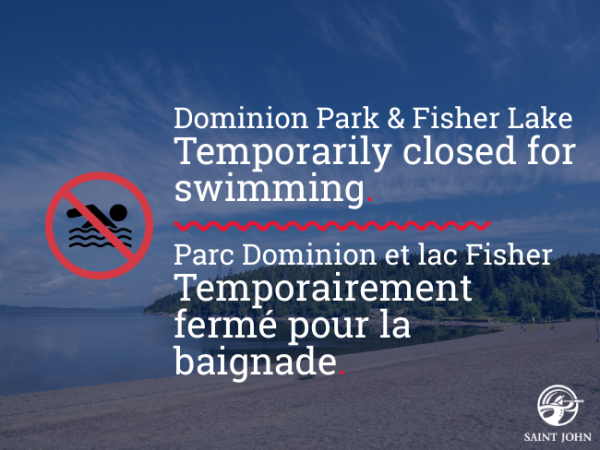 Temporarily closed for swimming