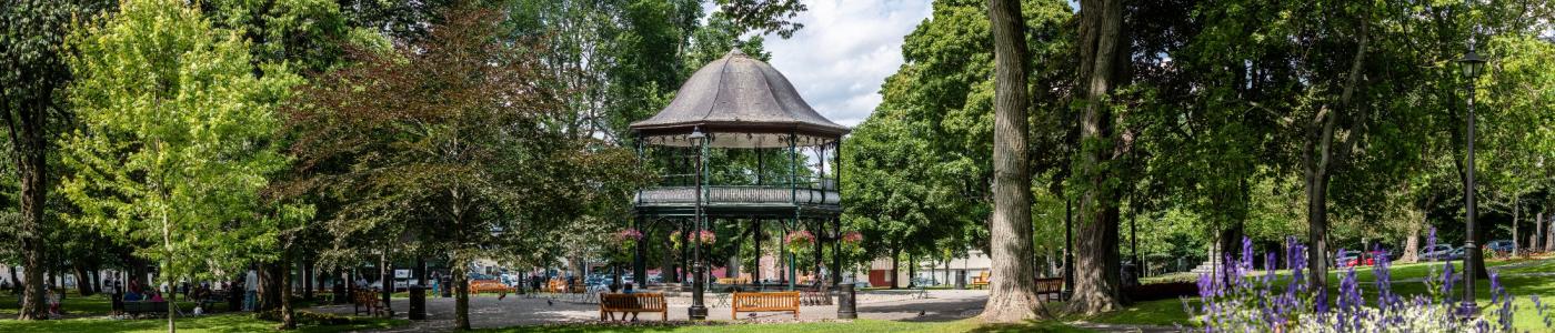 The iconic bandstand at Kings Square
