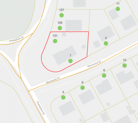 Map of 7 Sherwood Drive