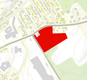 Map displaying relevant area for Proposed Section 59 Amendment regarding 55 McDonald Street
