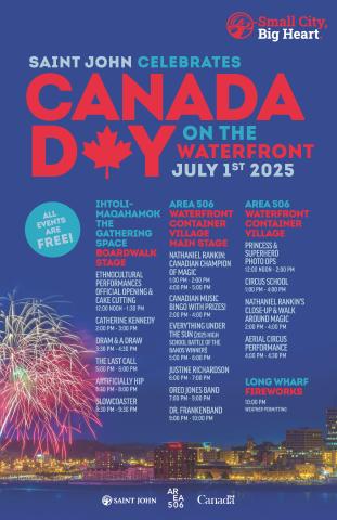 2025 Canada Day Schedule