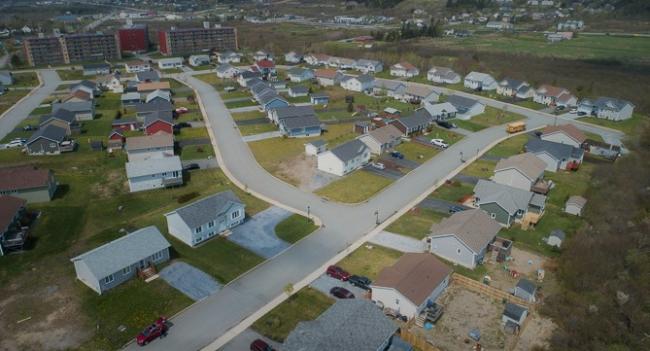 Aerial of Eastwood subdivision