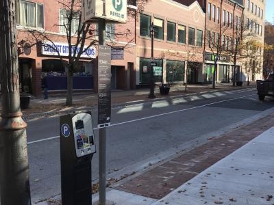 Charlotte Street parking meters 