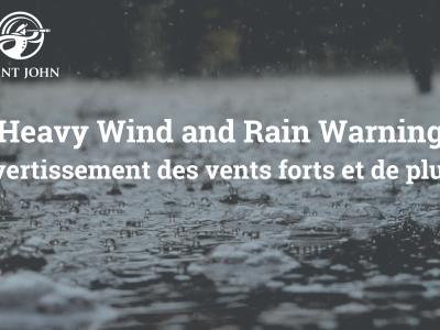 Rain and Wind Warning